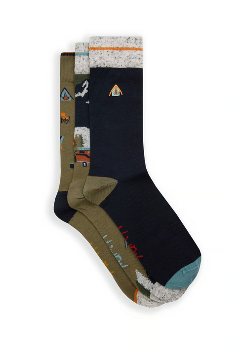 Men's Cullman Embroidered Socks