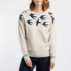 Weird Fish Women's Swallows Intarsia Fair Isle Jumper