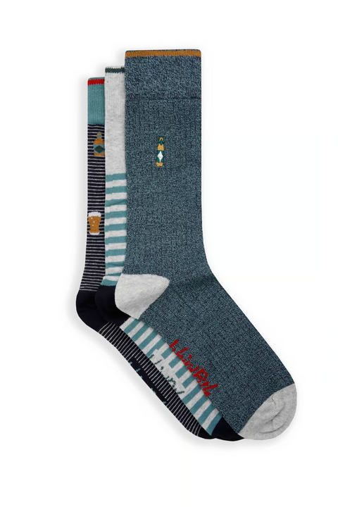 Men's Cullman Embroidered Socks