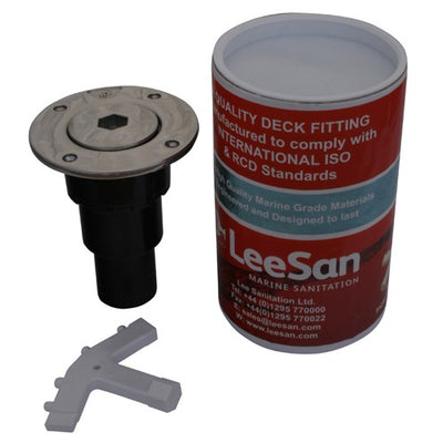 Leesan Pump Out Deck Fitting Stainless Steel Kit