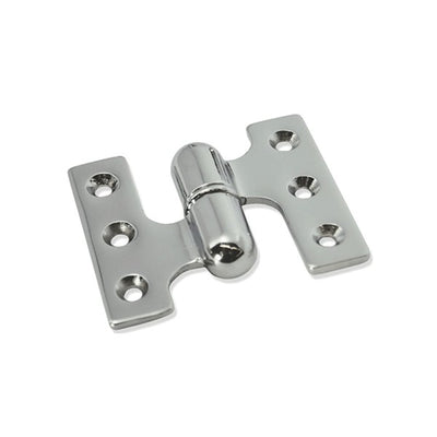 Chrome Lift Off Hinge Right Hand Side 60x50mm