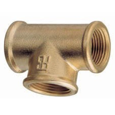 Aquafax Brass 1-2" Equal Tee(FxFxF)-1-72810