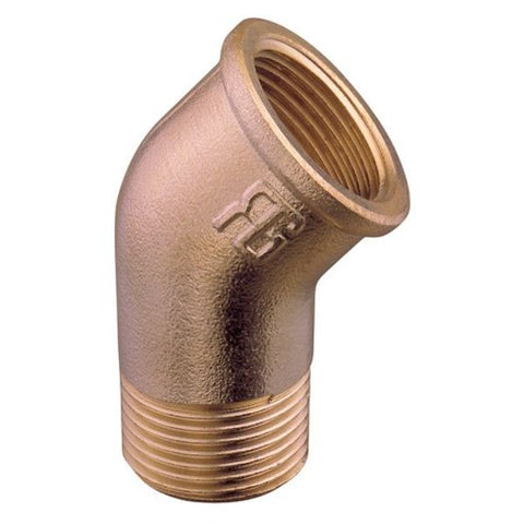 Bronze 45 Degree Elbow 1 1-4" BSP Male to Female