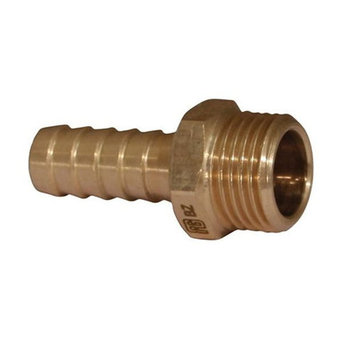 Aquafax Bronze Hose Connector 3-4" BSP - 19mm hose
