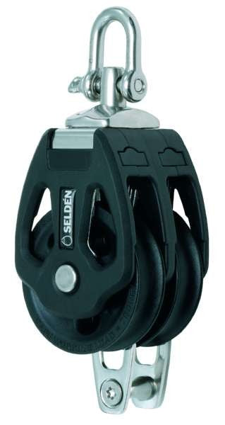 Selden 60mm Plain Bearing Double Block with Becket - 406-001-06