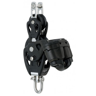 Selden 50mm Plain Bearing Block With Fiddle Becket and Cam - 405-001-14