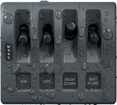 Blue Sea 4 Position Waterproof Switch Panel IP67