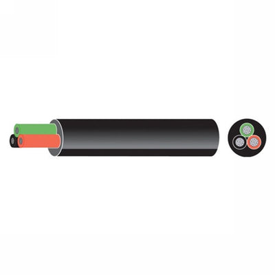 3 Core Tinned Cable 21-0.30 1.5mm2 Black
