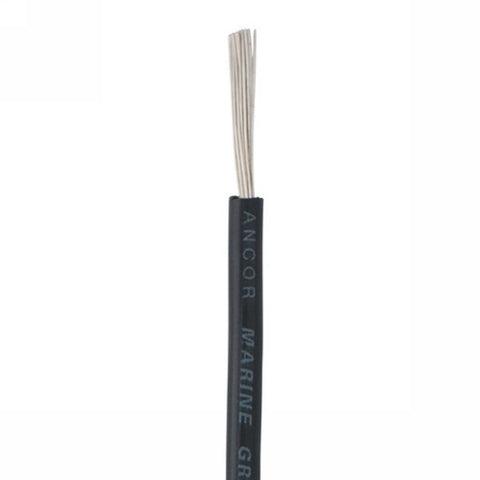 1 Core Tin Cable 100 Black 16 AWG