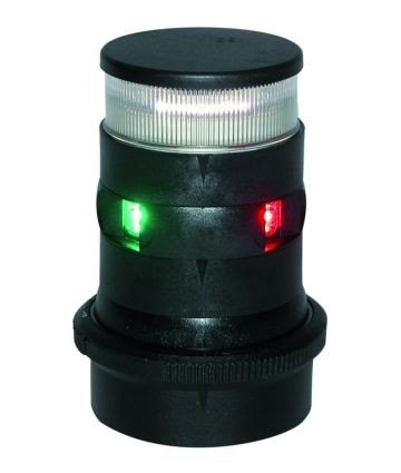 Aqua Signal Series 34 LED Navigation Light Tri Colour - Anchor - Black