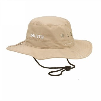 Musto Evolution Fast Dry UV Brimmed Hat - Light Stone