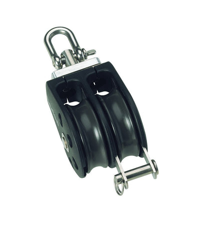 Barton Size 2 35mm Double Block With Swivel and Becket - 02231