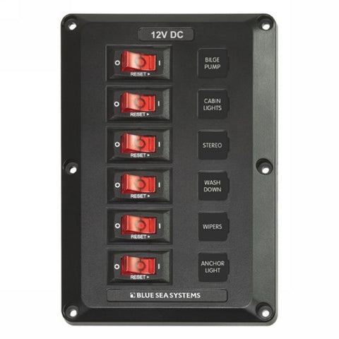 BlueSeaSystems6WayPanelSwtichCircuitBreaker