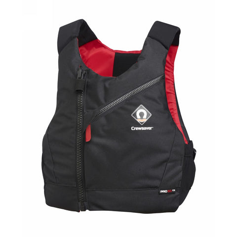 CrewsaverPro50NCZCentreZipBuoyancyAidBlackRedfront2000