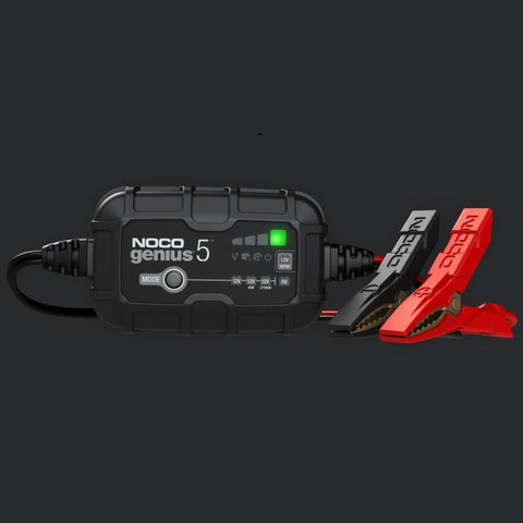 Noco Genius5-AMP Battery Charger, Battery Maintainer, and Battery Desulfator