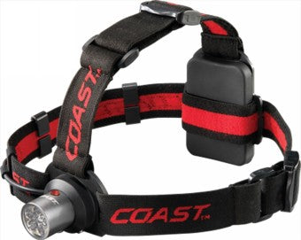 Coast 3 x AAA  LED Headlight - 144 Lumen Dual Colour Headlamp HL4