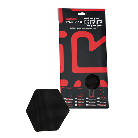 Harken Marine Grip Tape - Honeycomb - Black - 12 Pieces (6" x 6")