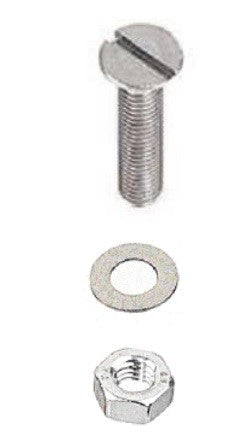 Holt  A4 S-Steel Countersunk Slotted Machine Screw M10x50