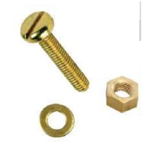HoltBrasspanheadslottedmachinescrewpack