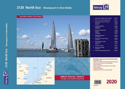 Imray 2120 - Nieuwpoort to Den Helder Chart Pack