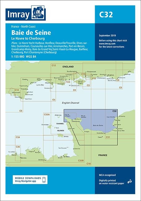 Imray C32 Chart - Baie de Seine