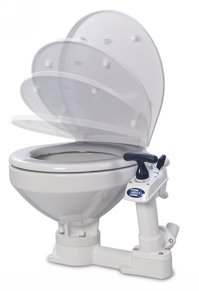 Jabsco Twist and Lock Manual Toilet with Soft Close Seat - Regular