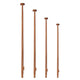 Lahna Mahogany Flag Pole With Cleat (50cm - 100cm)
