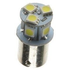 Warm white mini LED bayonet bulb BA15S SCC 10-30V