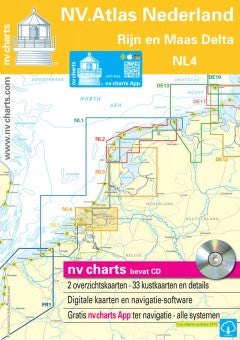 NV Charts NL4  NV.Atlas Nederland: Rijn en Maas Delta