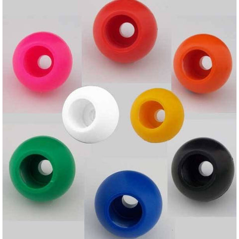 RWORopeStoppersRedWhiteBlueBlackGreenPinkOrangeYellow