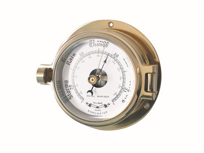 Royal Mariner Channel Range 3" Barometer Brass