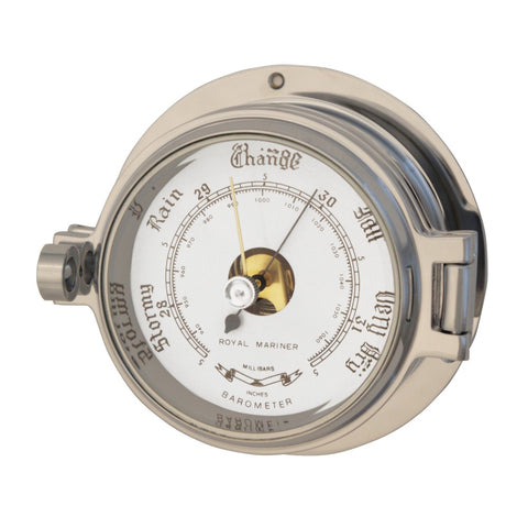 RoyalMarinerpolishedchrome3inchbarometerchannelrange200018050