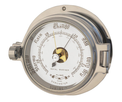 Royal Mariner Channel Range 3" Barometer Polished Chrome