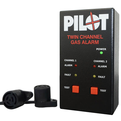 Pilot Twin Gas Alarm 12V With 2 Sensors