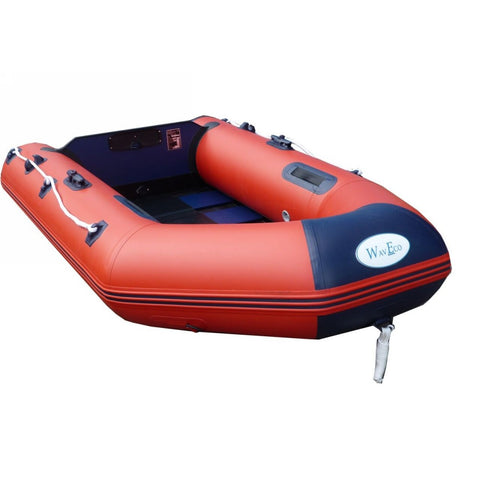 WavEco25mInflatableDinghySolidTransomRed