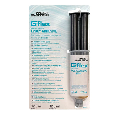 West System G Flex 655 Thickened Epoxy Adhesive Cartridge 25ml