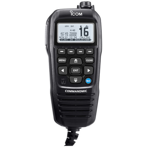 Icom HM-195G Black Command Mic for Icom M423G vhf-dsc-gps