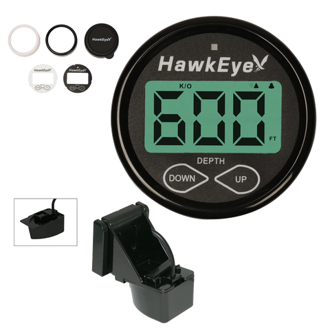 Hawkeye Depthtrax Boat Mount Depth Finder