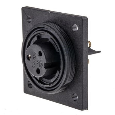 Bulgin 3 pin low profile socket and cap