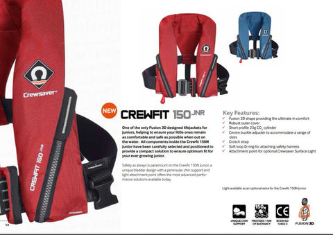 Crewsaver CrewFit 150N Junior Lifejacket Automatic with Harness