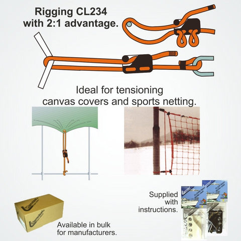 Clamcleat CL234 Nylon Fender Cleat - 6-12mm Rope