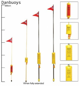 Ocean Safety Traditional Inshore Danbuoy - 215 cms LBU0350