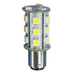 White LED Navigation Bulb Bay 15D 10-30V
