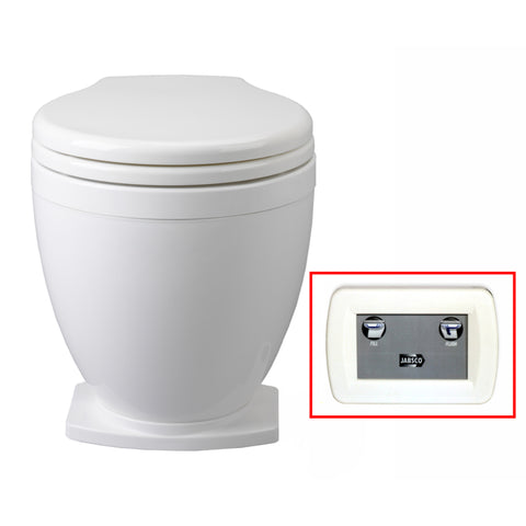 Jabsco Electric Toilet  Lite Flush 12v With Panel 58500-1012