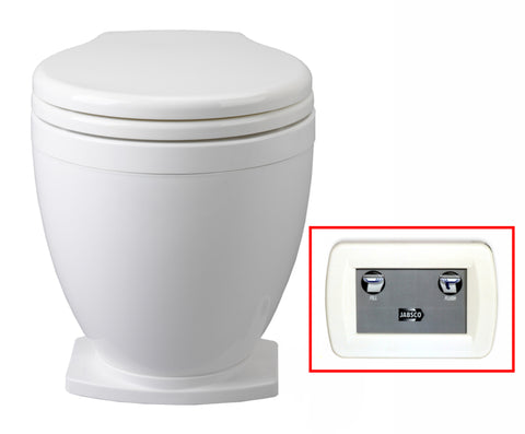 Jabsco Electric Toilet  Lite Flush 12v With Panel 58500-1012