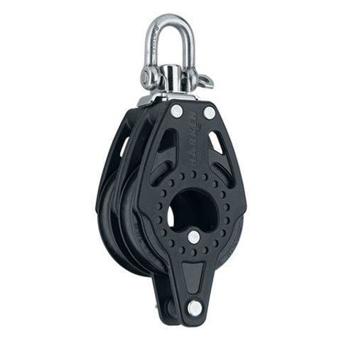 Harken 75mm Carbo Air Double Block - Swivel - Becket 2663