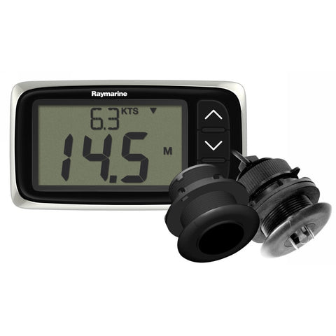 raymarinei40bidatadisplaywithP371andP7SpeedTempandDepthThruHullTransducer