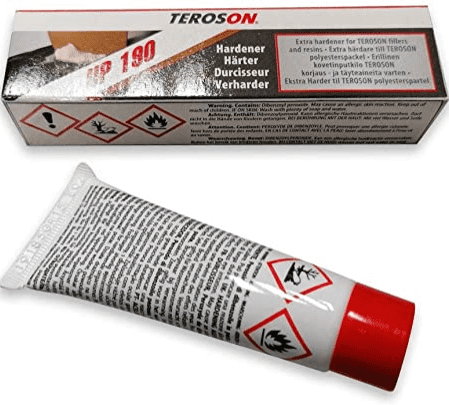 Teroson  (Formerly Plastic Padding) Hardener for PolyesterFillers and Resins 16g tube